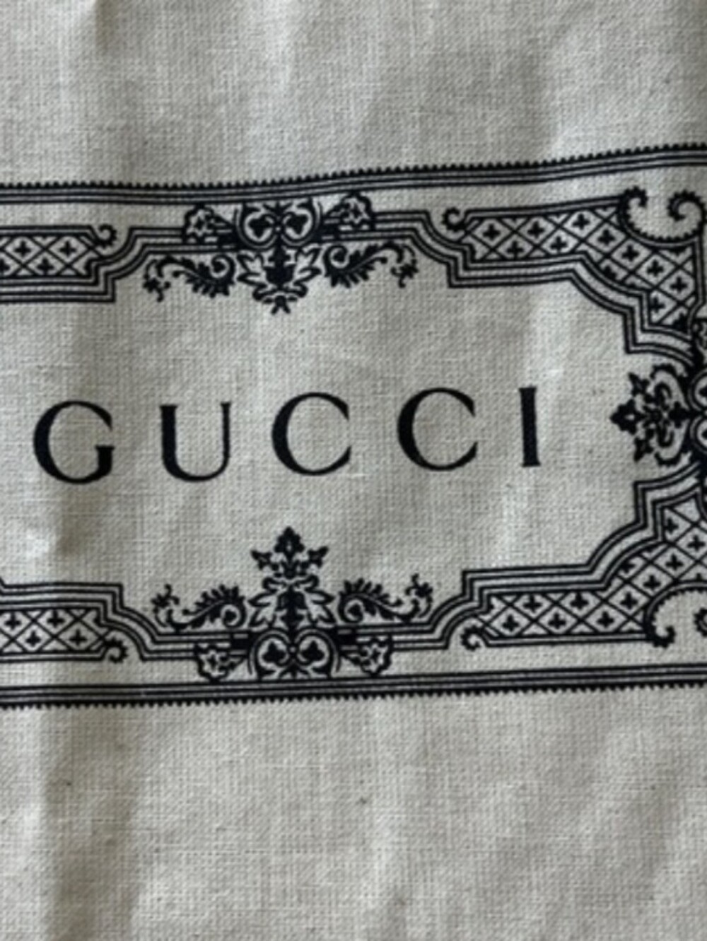 Authentic GUCCI XXXL Extra Large Reusable Cotton Canvas Tote Bag 28 X 24 - Picture 8 of 9